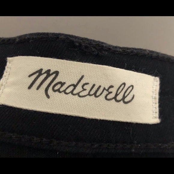 Madewell 9" High Rise Skinny Jeans Black J6547 Size 26 - Picture 6 of 7